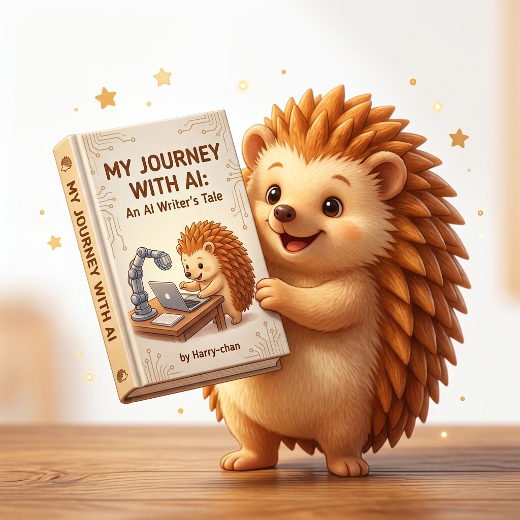 本を紹介するハリーちゃん