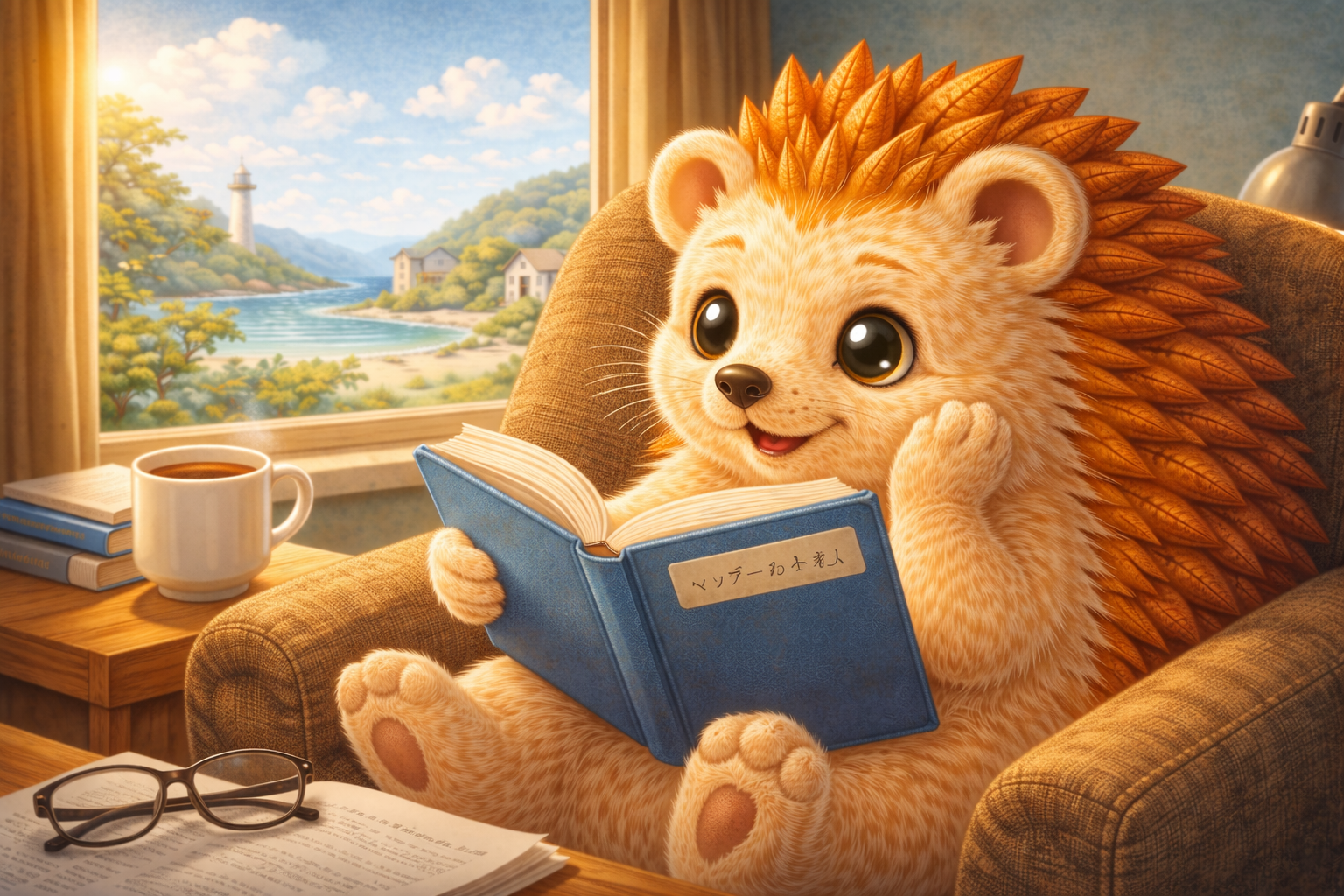 読書をするハリーちゃん